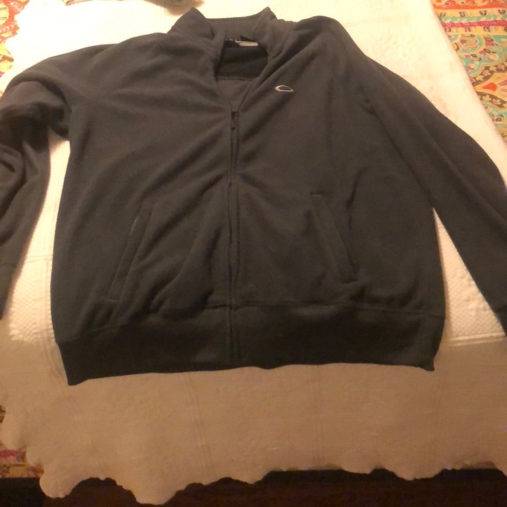 Black Mens Oakley fleece jacket